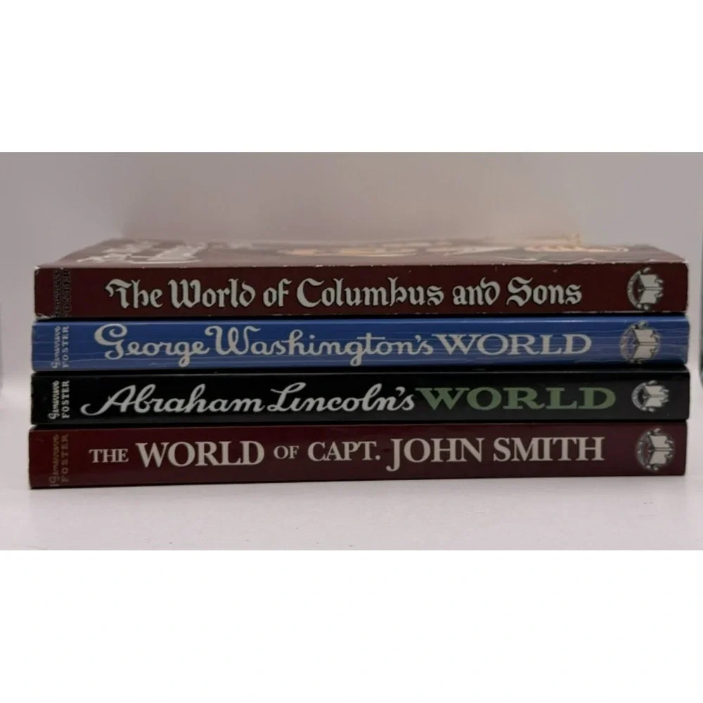 Genevieve Foster World History 4 Book Lot Beautiful Feet Homeschool Washington
